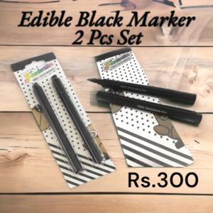 Edible Black Marker 2 pcs set