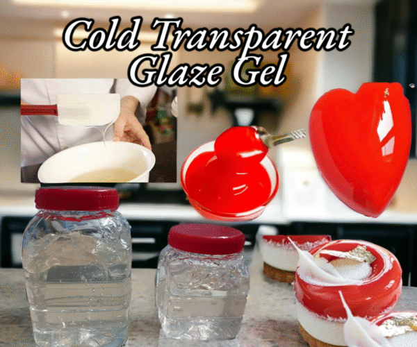 Cold transparent glaze gel for cakes and tarts – 250gm and 500gm