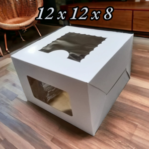 Window Cake Box – Transparent Display Boxes - 12x12x8