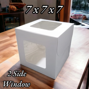 Window Cake Box – Transparent Display Boxes - 7x7x7