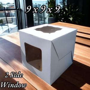 Window Cake Box – Transparent Display Boxes - 9x9x9