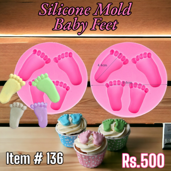 Silicone Mold Baby Feet ( Item # 136 )