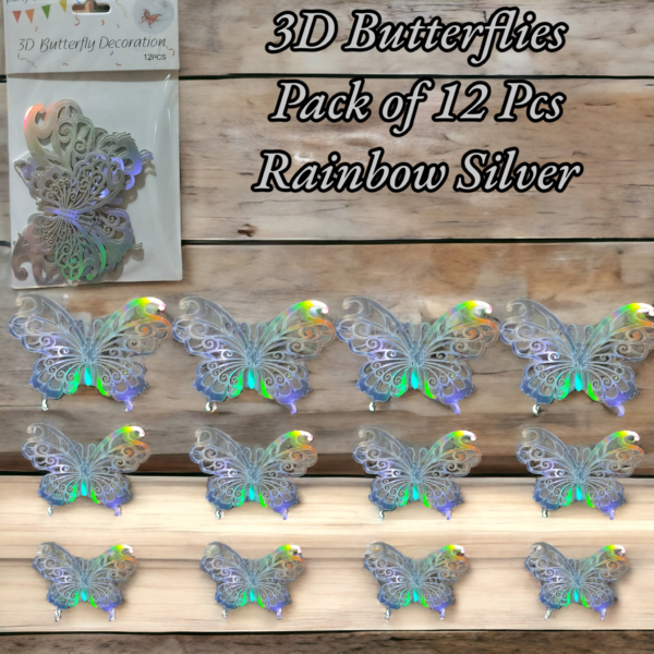 3D Butterflies Pack of 12 Pcs - Image 3
