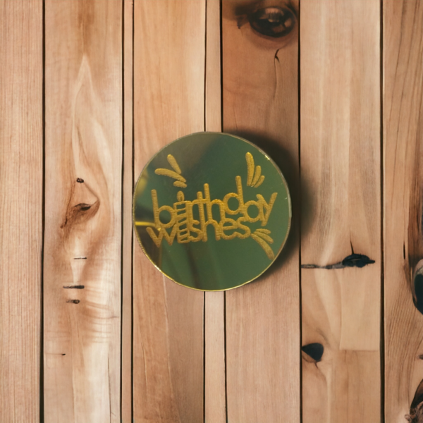 Acrylic Disc (Happy Birthday) (Bhai, Mom, Dad, Best Wishes)
