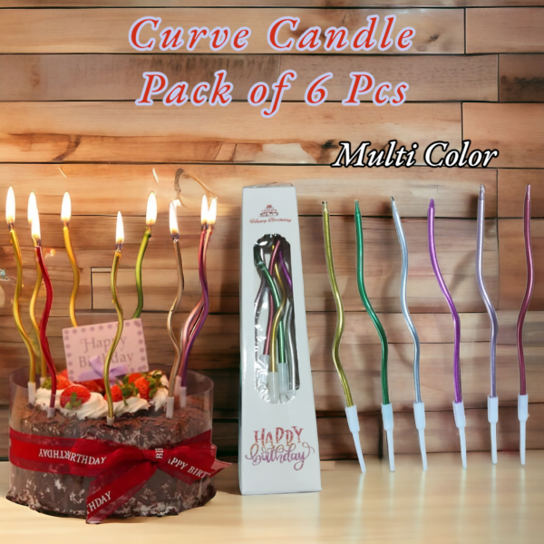 Curve Candle ( 6 Pcs Pack ) - Image 3