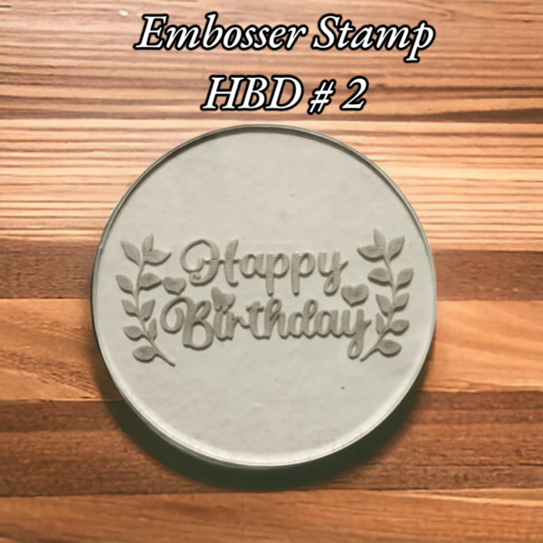 Embosser Stamp Happy Birthday - Image 2