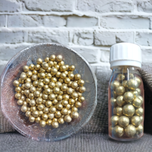 golden color sugar balls