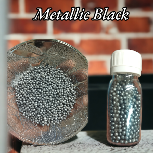 Metallic Black Shade Sugar Balls (30 gm) - Image 2