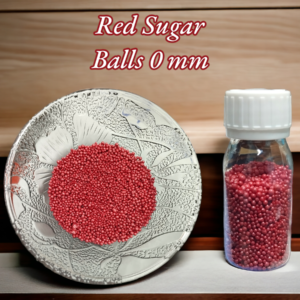 Red Sugar Balls (0 mm) 30 gm Pack