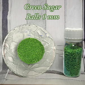 Green Sugar Balls (0 mm) 30 gm Pack