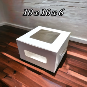 Window Cake Box – Transparent Display Boxes - 10x10x6
