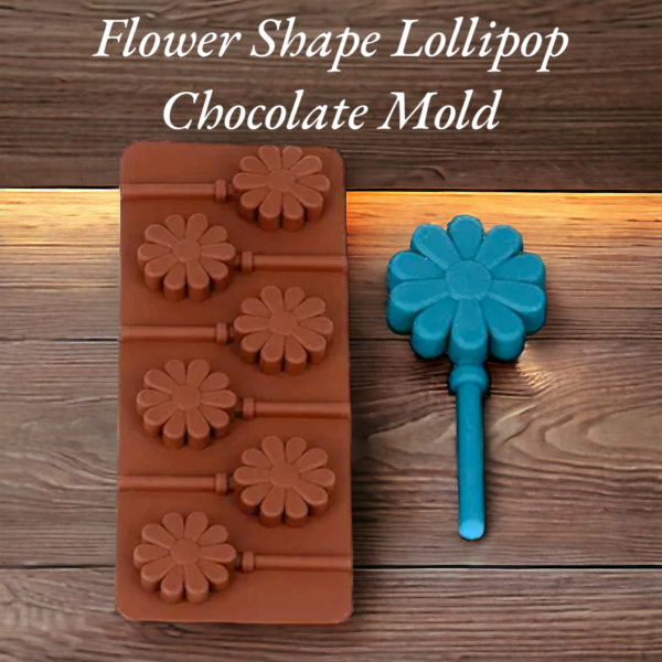 Flower Shape Lollipop Chocolate Mold