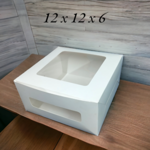 Window Cake Box – Transparent Display Boxes - 12x12x6