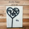 Acrylic Topper AT # 44 (Mr&Mrs)