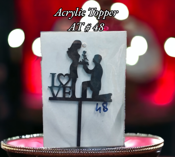 Acrylic Topper AT # 48 (Love)