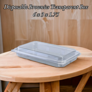 Disposable Brownies Transparent Box (Pack of 10)