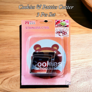 Cookie & Patties Cutter 3 Pcs Set