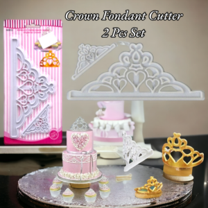 Crown Fondant Cutter 2 Pcs