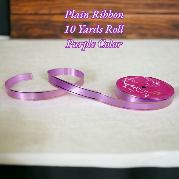 Plain Ribbon 10 Yards Roll - Image 4