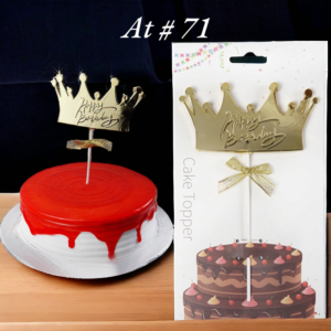 Acrylic Topper AT # 71 (Happy Birthday)