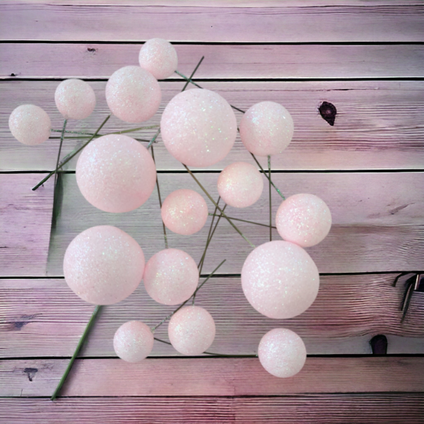 Glitter Faux Balls Pack of 20 Pcs - Image 4