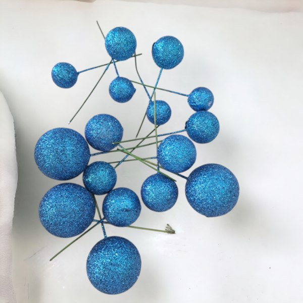 Glitter Faux Balls Pack of 20 Pcs - Image 5