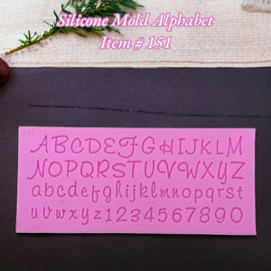 Silicone Mold Alphabet Item # 151