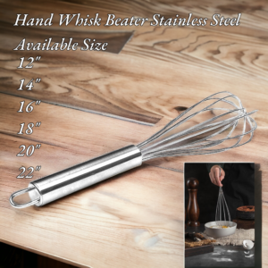 Hand Whisk Beater Stainless Steel