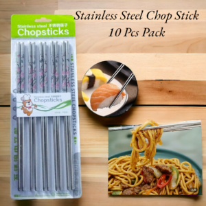 Stainless Steel Chop Stick 10 Pcs Pack