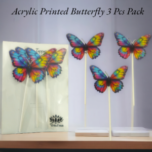 Acrylic Printed Butterfly (3pcs)