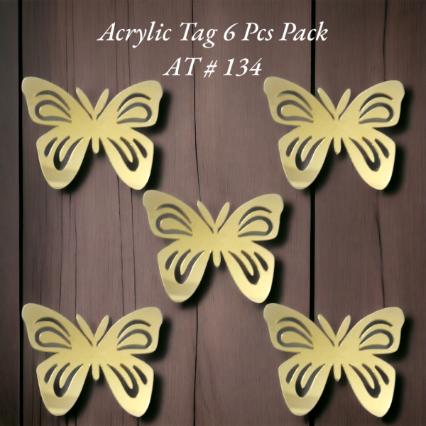 Acrylic Tag AT # 134 (Butterfly)