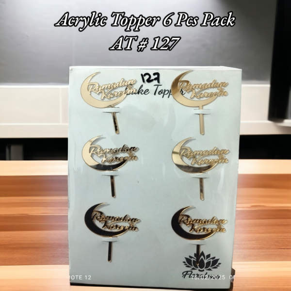 Acrylic Topper AT # 127 (Ramadan Kareem) (6pcs)