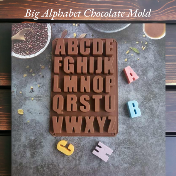 Big Alphabet Chocolate Mold