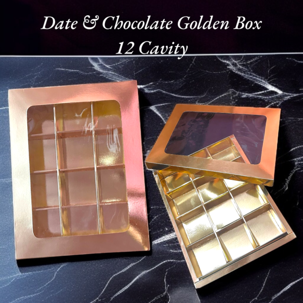 Date & Chocolate Golden Box 12 Cavity
