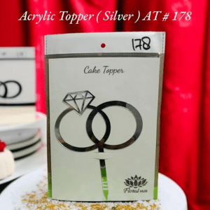 Acrylic Topper AT # 178 (Rings) (Silver)