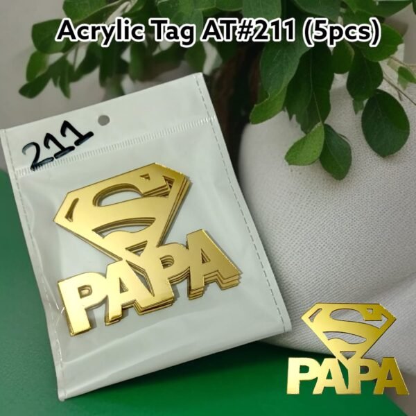 Acrylic Tag Fathers Day