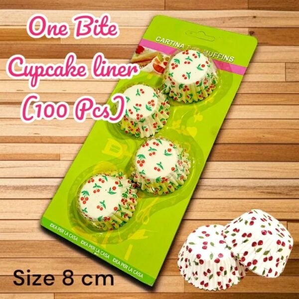 Golden Foil Paper Cupcake Liner (75 pcs) (8cm)