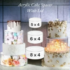 Acrylic Cake Spacer 5x4 for tiered cakes