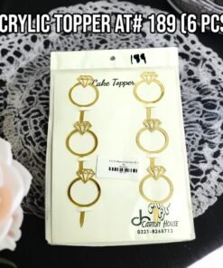 Acrylic Topper AT # 189 (6 Pcs)