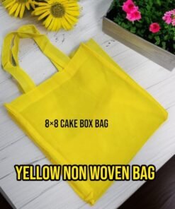 Yellow Non Woven Bag 8 x 8