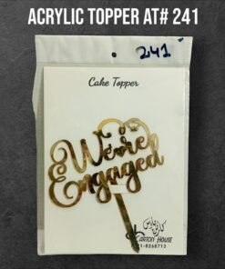 Acrylic Topper AT # 241 (We're Engaged)