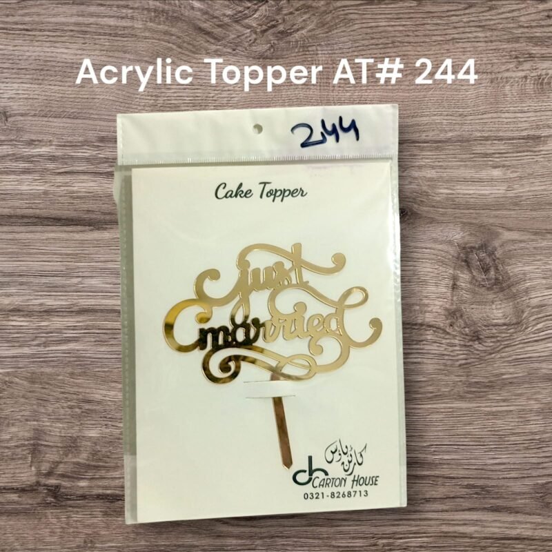 Acrylic Topper AT# 244 (Just Married)