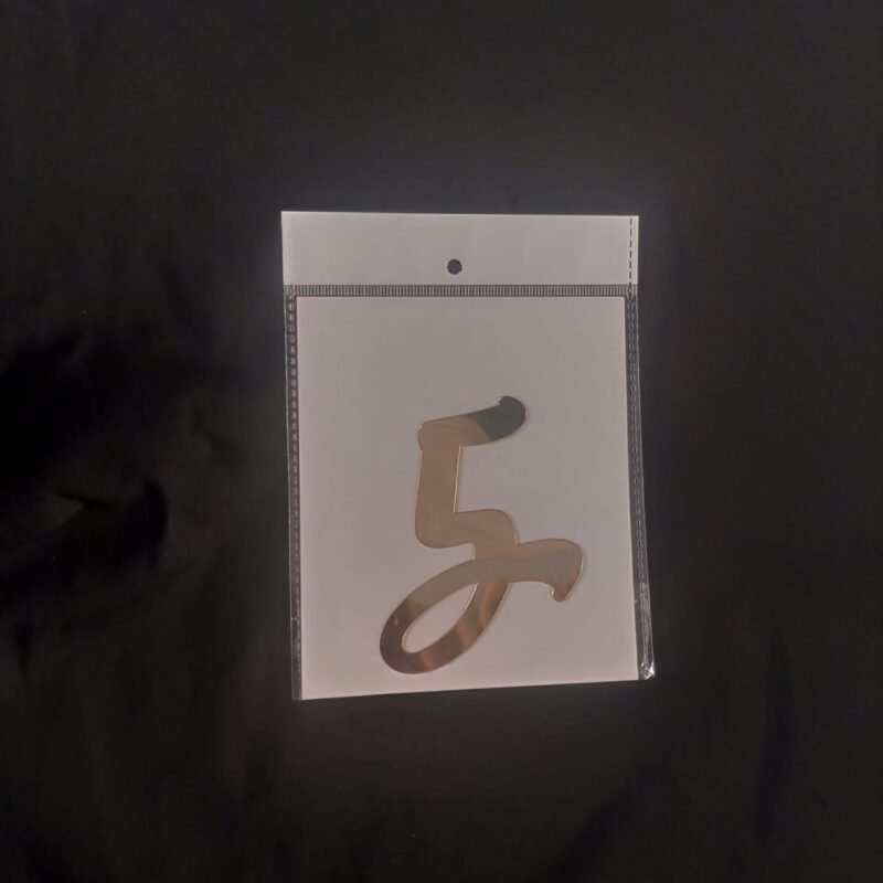 Acrylic Number Topper