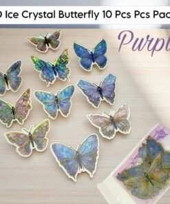 Alternative view of 3D Ice Crystal Butterfly 10 Pcs Pack