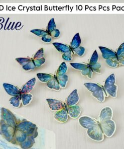 3D Ice Crystal Butterfly 10 Pcs Pack