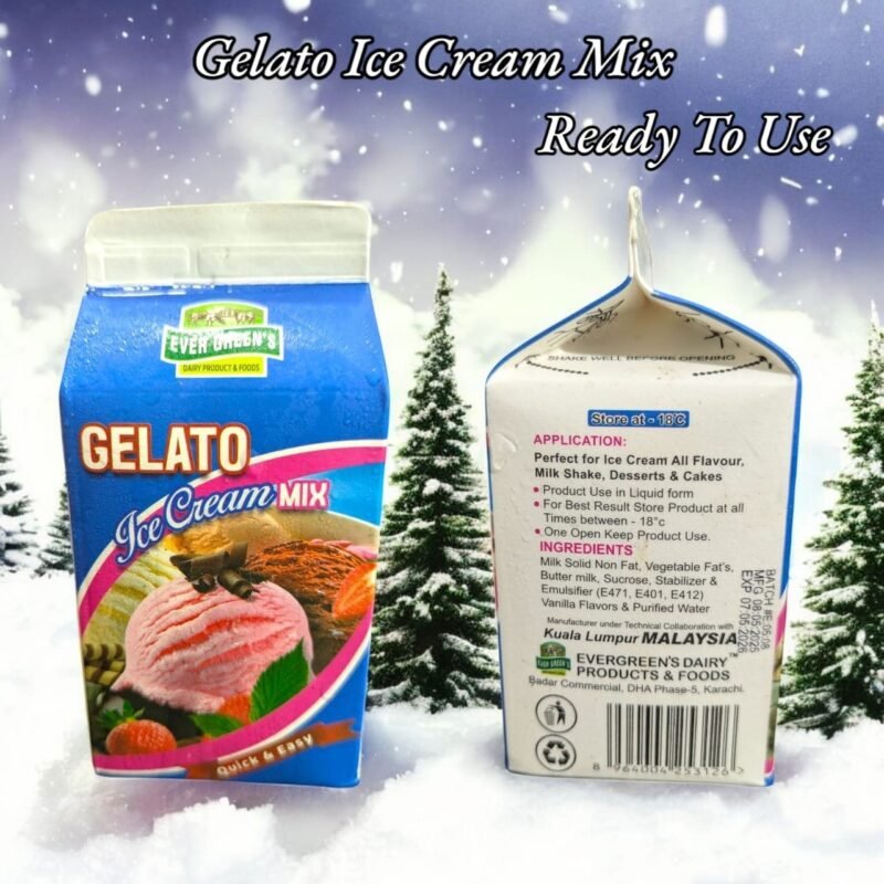 Gelato Ice Cream Mix ( Ready to Use)