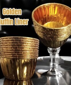Golden Muffin Liner (10 Pcs Set)