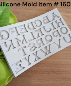 Silicone Alphabet Mold Item # 160