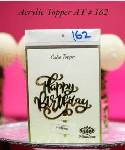 Acrylic Topper AT # 162 (Happy Birthday)
