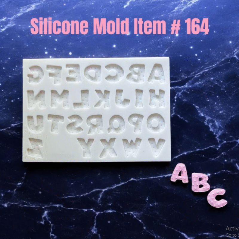 Silicone Alphabet Mold Item # 164